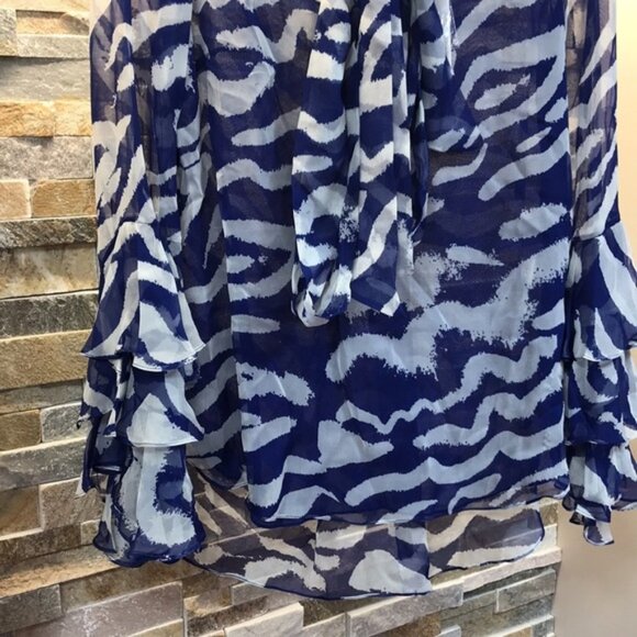 Prabal Gurung Ruffled-Cuffs Silk Blouse - Picture 6 of 13